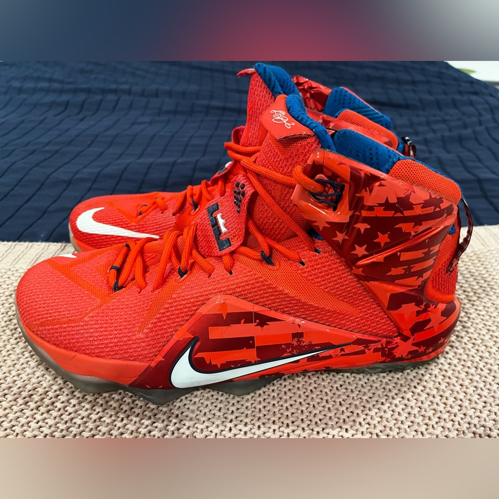 Nike Lebron 12 Independence Day size 12.5 rare Excellent condition